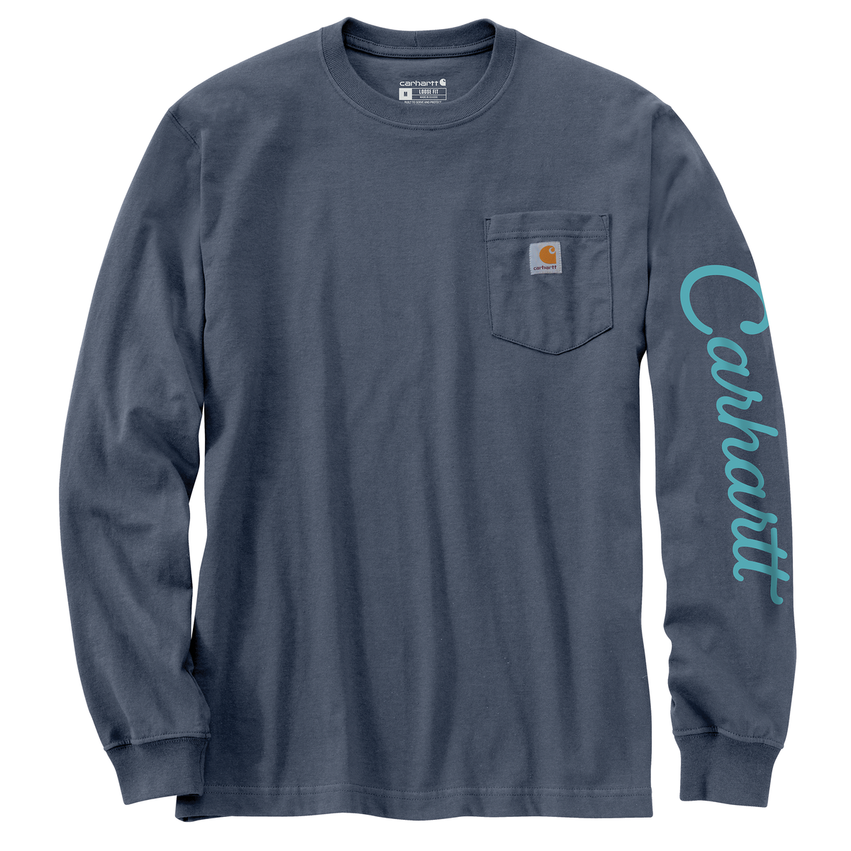Carhartt Loose Fit Heavyweight Long Sleeve Pocket Dog Graphic T-Shirt