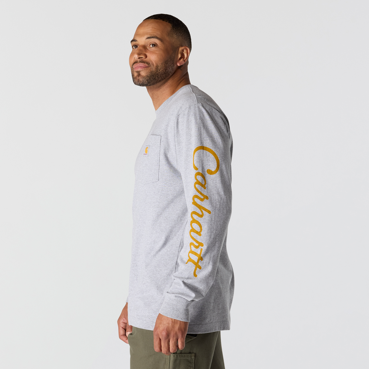 Carhartt Loose Fit Heavyweight Long Sleeve Pocket Dog Graphic T-Shirt