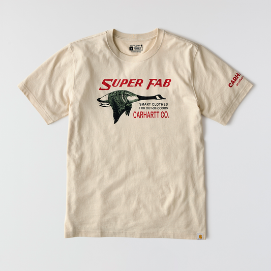 Carhartt Relaxed Fit Lightweight Short Sleeve Fab Graphic T-Shirt Oat Milk