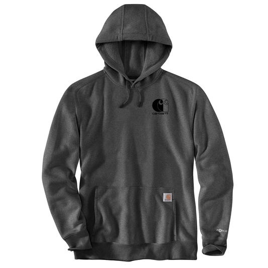 Carhartt Force Logo Hoodie Carbon Heather