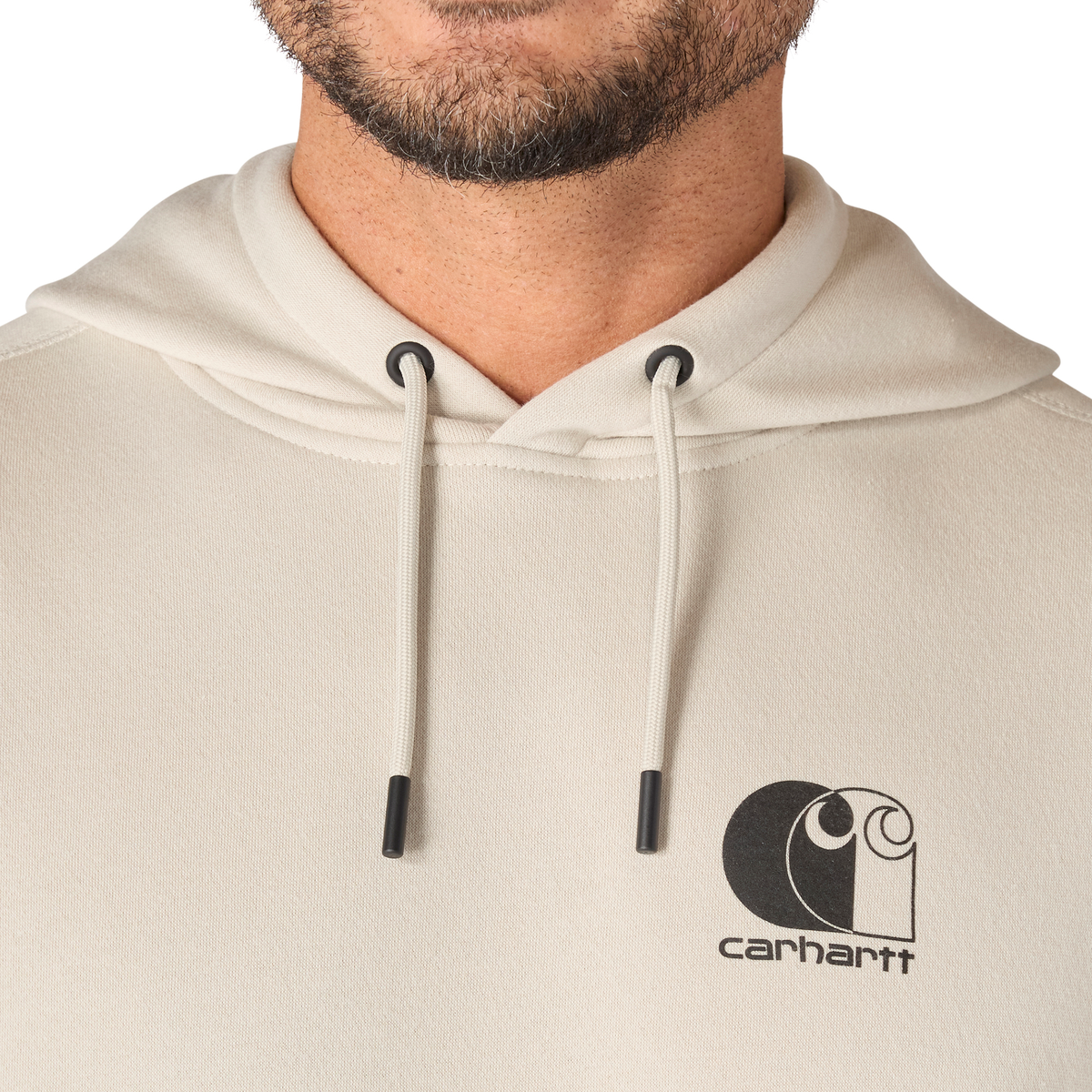 Carhartt Force Logo Hoodie Cobblestone