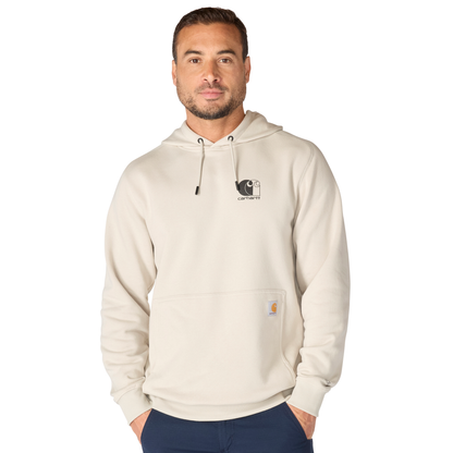 Carhartt Force Logo Hoodie Cobblestone