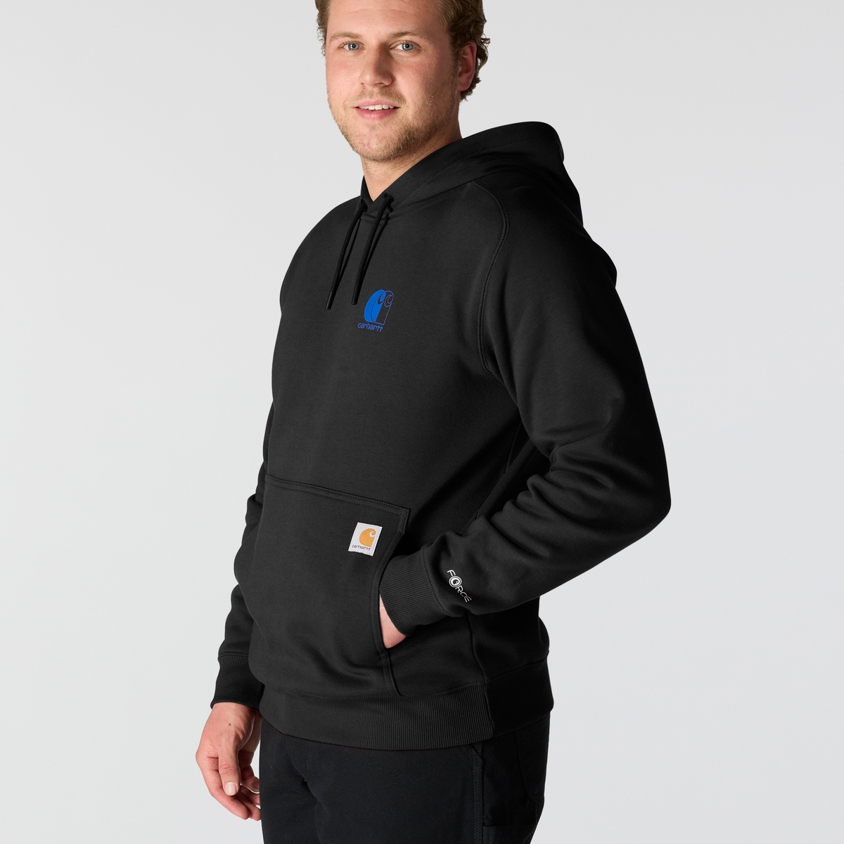 Carhartt Force Logo Hoodie Black