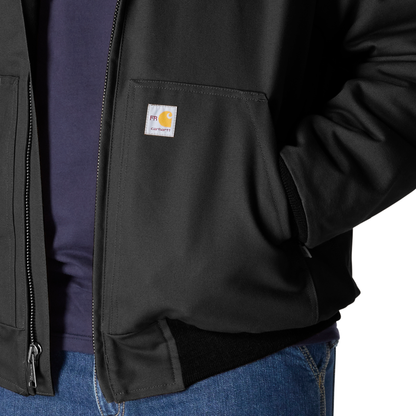 Carhartt Flame Resistant Loose Fit Duck Insulated Active Jacket Black