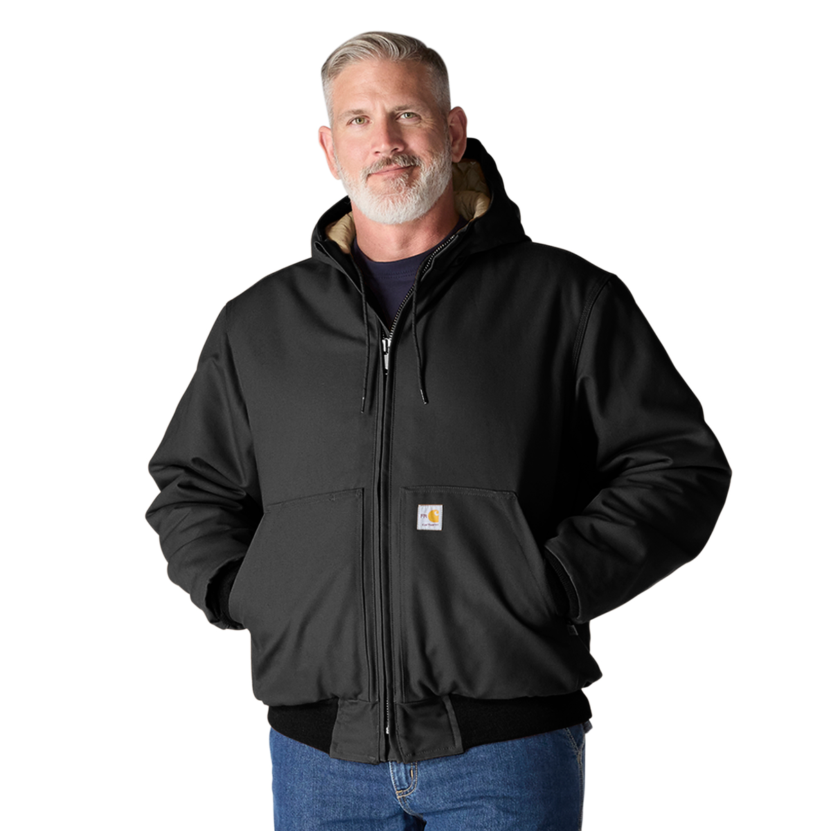 Carhartt Flame Resistant Loose Fit Duck Insulated Active Jacket Black