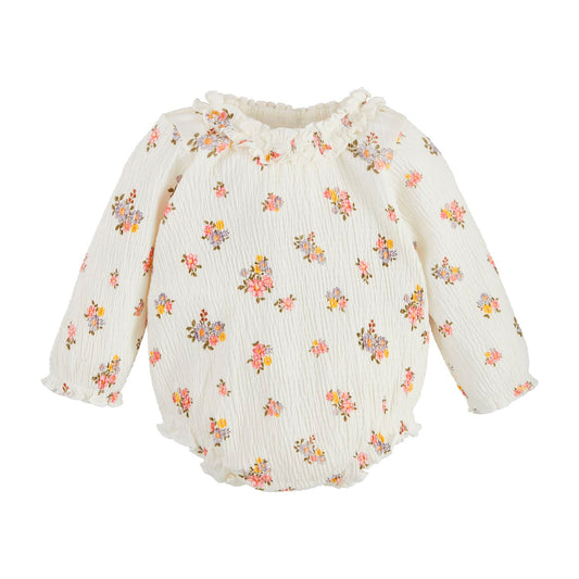 Mudpie Ivory Floral Crawler