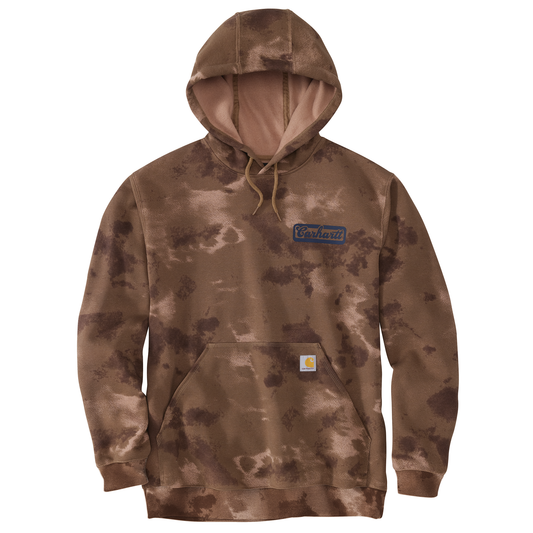 Carhartt Loose Fit Midweight Watercolor Camo Graphic Sweatshirt Soft Sepia Cloud Camo