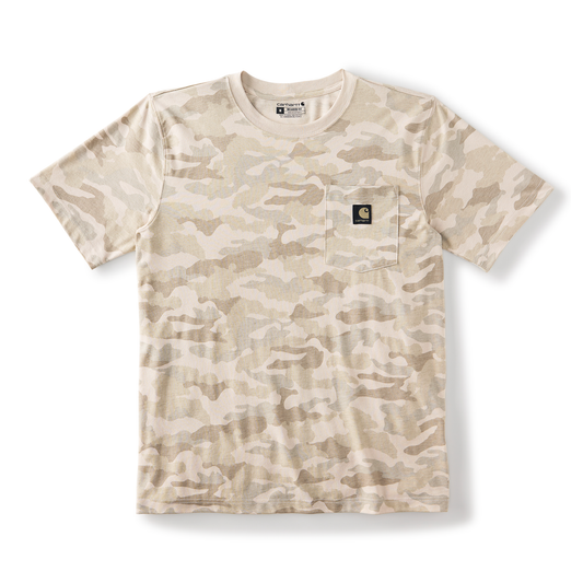 Carhartt Irvine Relaxed Camo T-Shirt Fossil Tan Camo