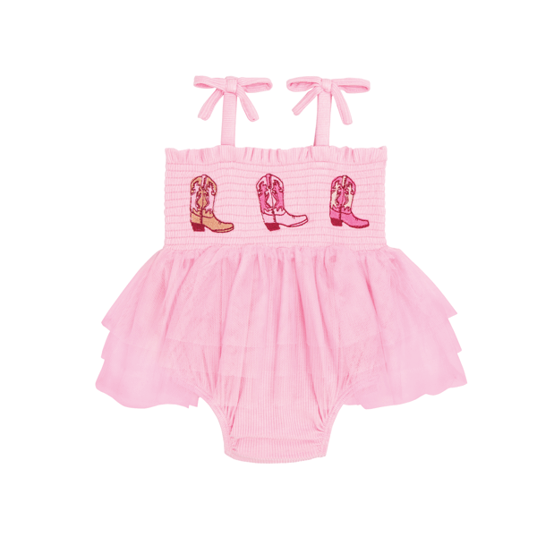 Mudpie Boots Tutu Crawler