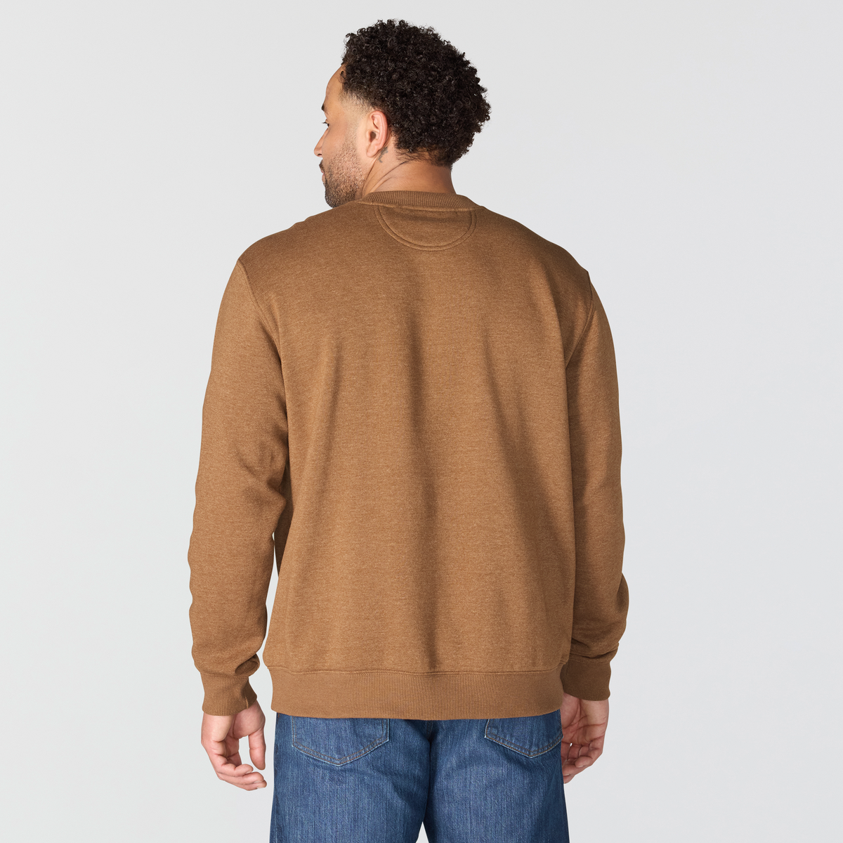Carhartt Sawyer Bison Crewneck Sweatshirt Red Duck Heather