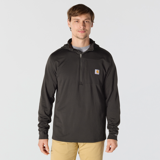 Carhartt Force Ironwood Relaxed 1/2-Zip Hoodie Black