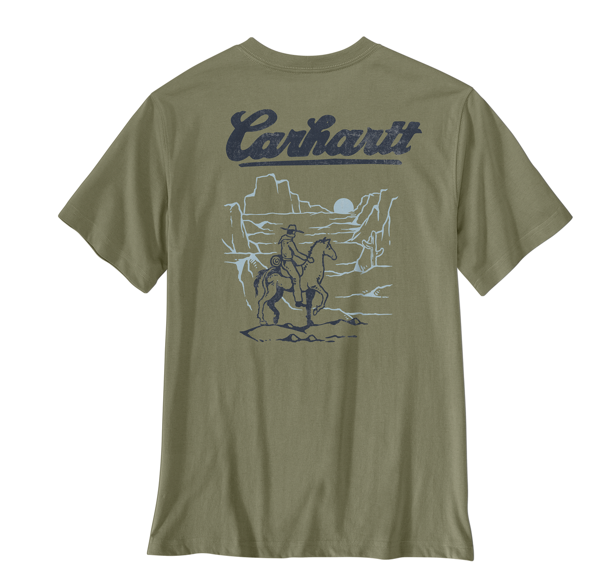 Carhartt Irvine Relaxed Sunset Cowboy T-Shirt Dusty Olive