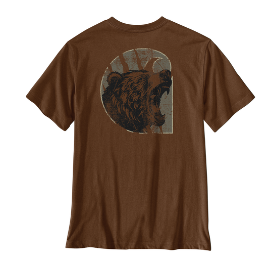 Carhartt Irvine Relaxed Bear T-Shirt Red Duck Heather