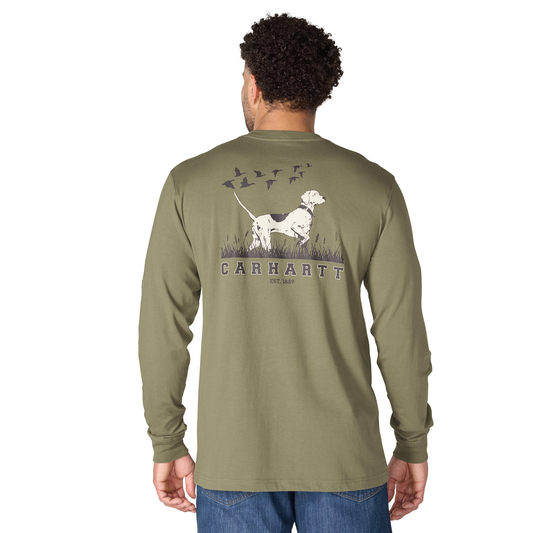 Carhartt Irvine Relaxed Pointer Long Sleeve T-Shirt Dusty Olive