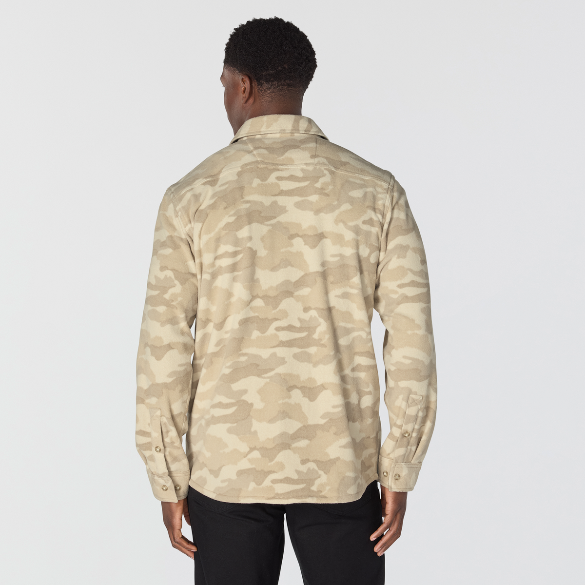 Carhartt Petoskey Loose Long Sleeve Printed Shirt Fossil Tan Camo