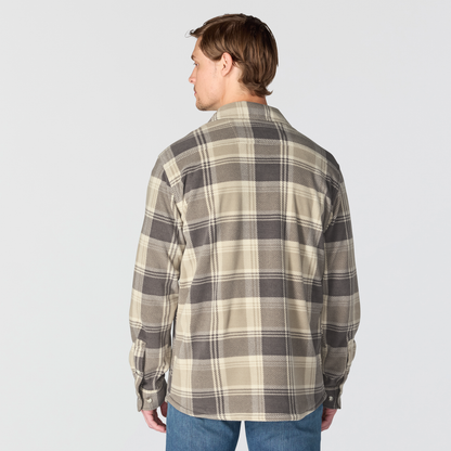 Carhartt Petoskey Loose Long Sleeve Printed Shirt Gray Dunes