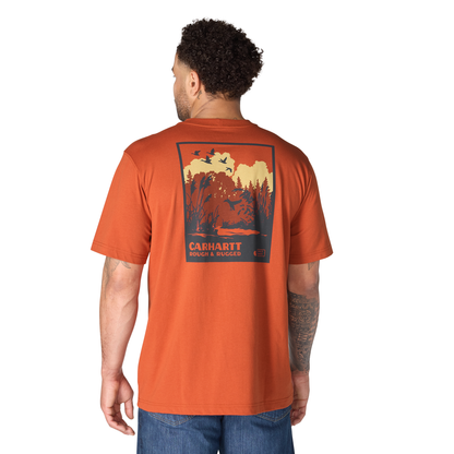 Carhartt Irvine Relaxed Ducks Graphic T-Shirt Homestead Red