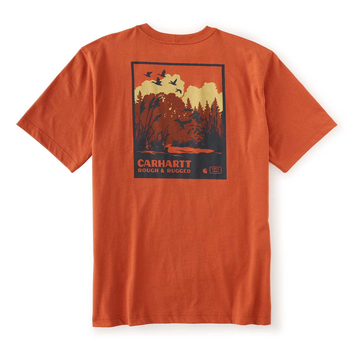 Carhartt Irvine Relaxed Ducks Graphic T-Shirt Homestead Red
