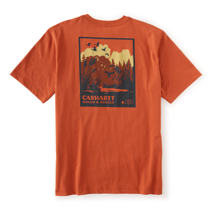 Carhartt Irvine Relaxed Ducks Graphic T-Shirt Homestead Red