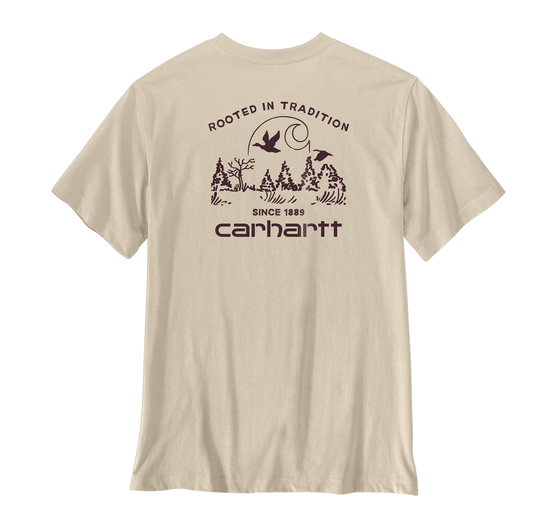 Carhartt Irvine Relaxed Duck Landscape Graphic T-Shirt Oat Milk