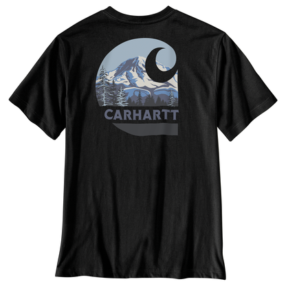 Carhartt Irvine Relaxed Mountain Graphic T-Shirt Black
