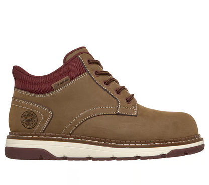 Skechers Slip Ins Flex Boot Fallow Brown Composite Toe EH