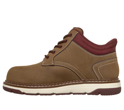 Skechers Slip Ins Flex Boot Fallow Brown Composite Toe EH
