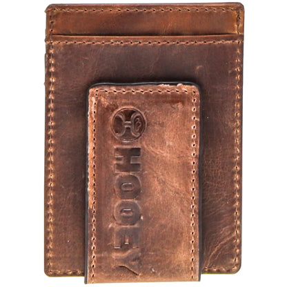 Hooey Black/Turquoise Circle Logo Money Clip Wallet