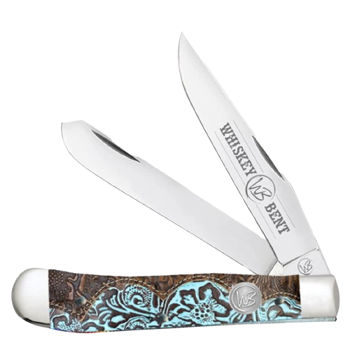 Whiskey Bent Acrylic Tooled Country Trapper