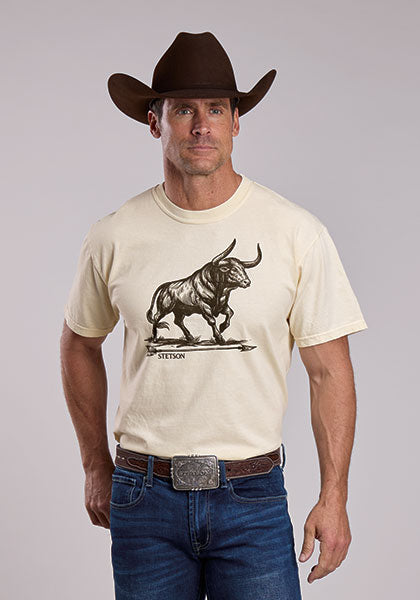 Stetson Bull T-Shirt Cream