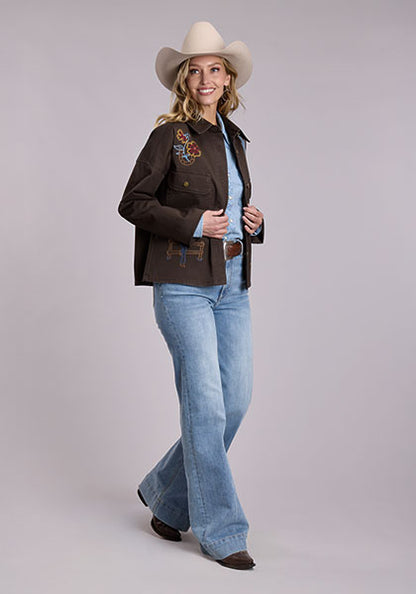 Stetson Stretch Twill Western Embroidered Jacket