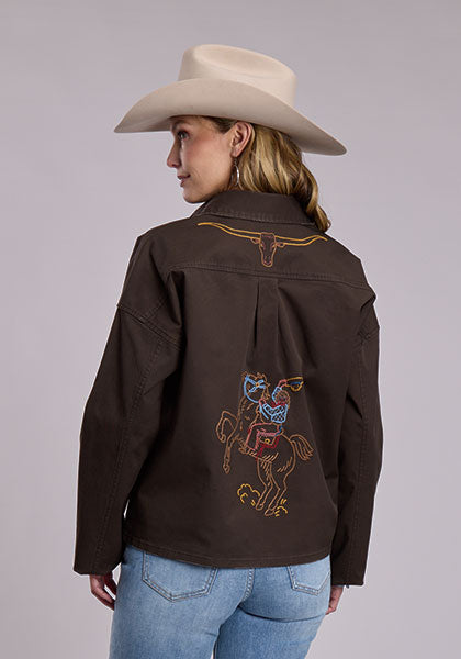Stetson Stretch Twill Western Embroidered Jacket