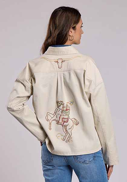 Stetson Embroidered Khaki Twill Jacket