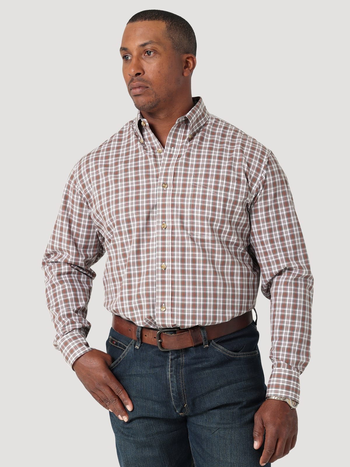 Wrangler Riata Long Sleeve Dress Shirt Assorted Colors
