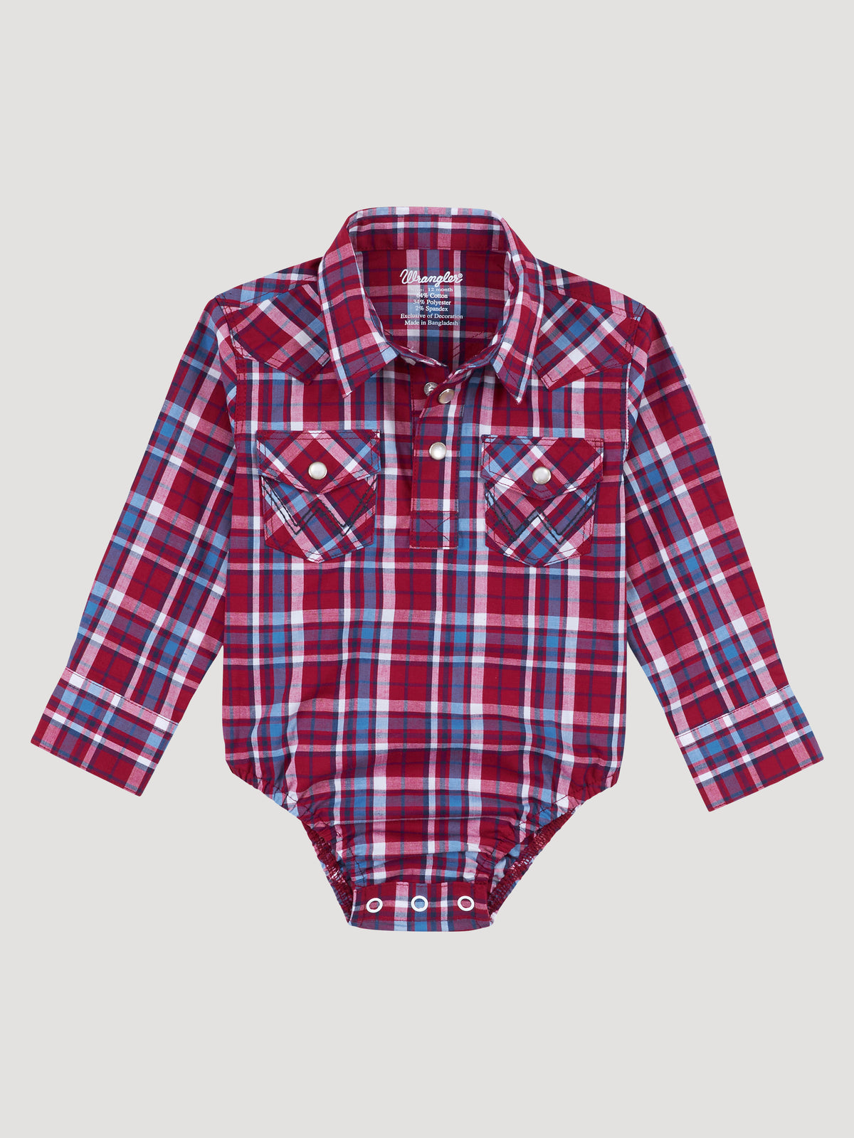 Wrangler Onesie Red Plaid