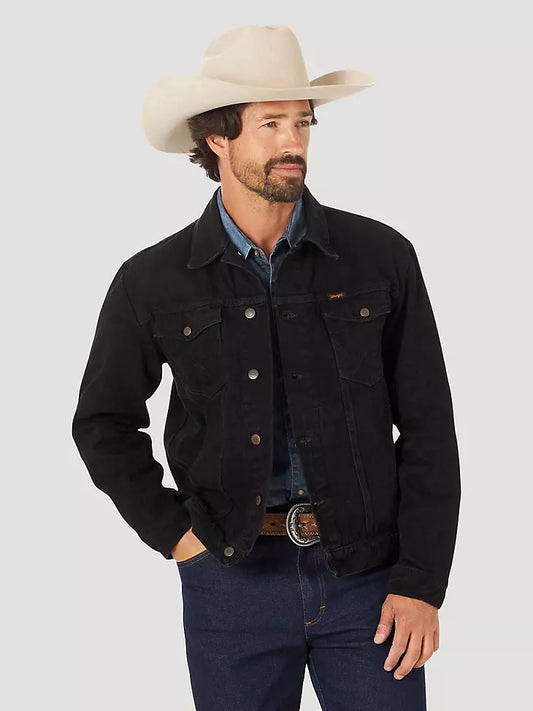 Wrangler Cowboy Cut Unlined Denim Jacket Black