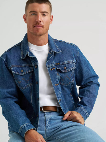 Wrangler Denim Jacket Unlined Stonewash