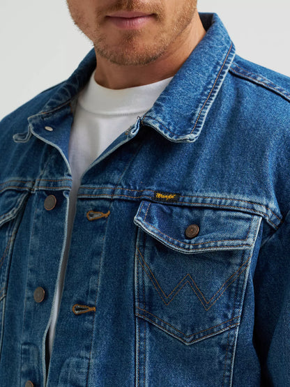 Wrangler Denim Jacket Unlined Stonewash