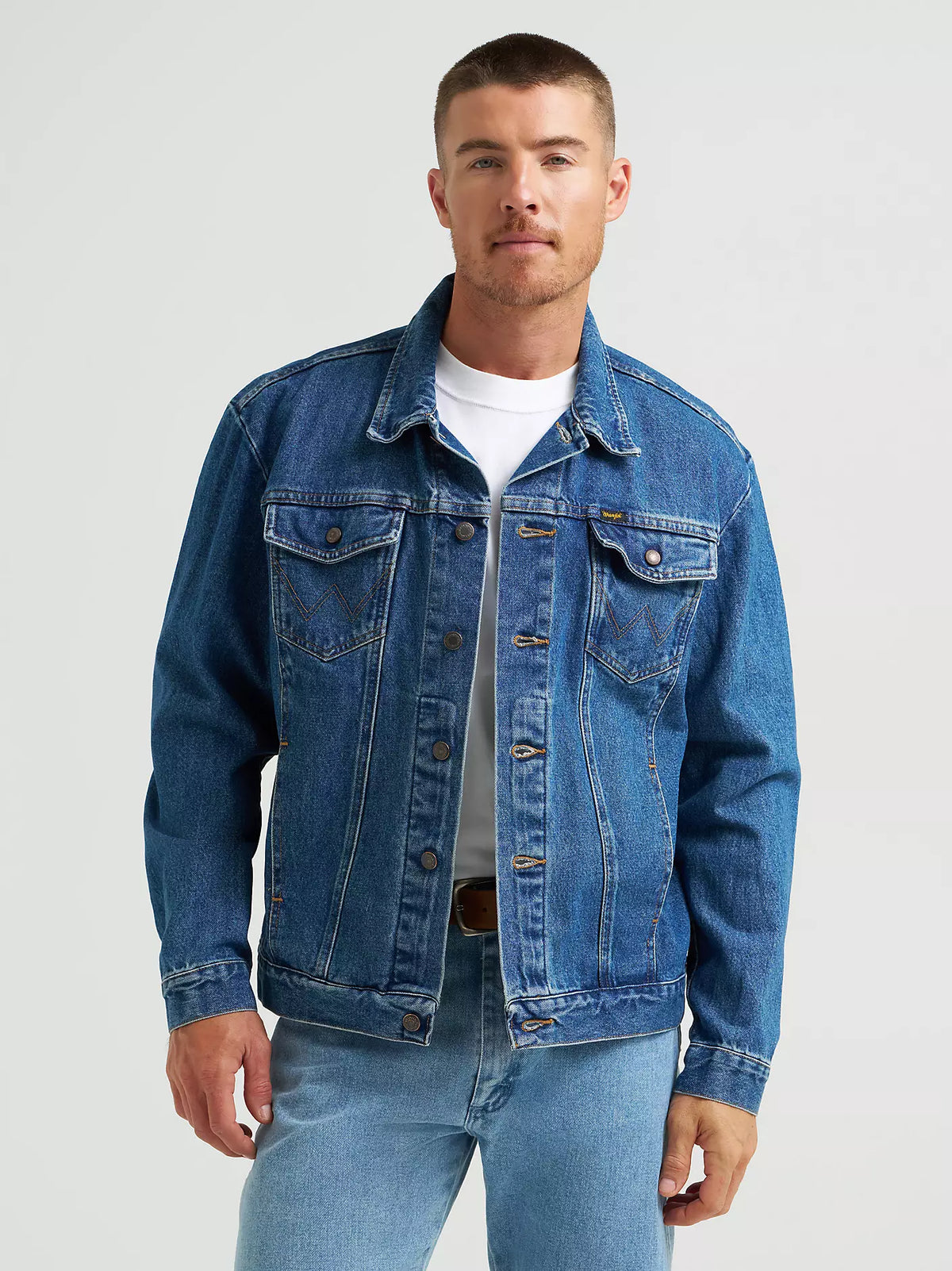 Wrangler Denim Jacket Unlined Stonewash