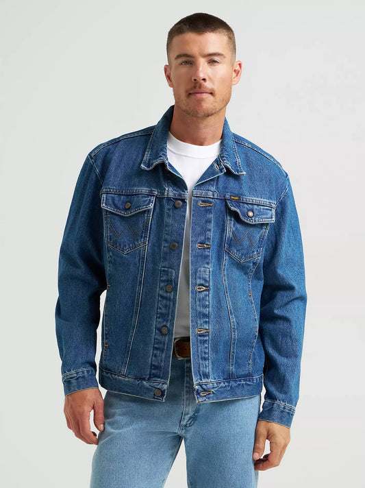 Wrangler Denim Jacket Unlined Stonewash