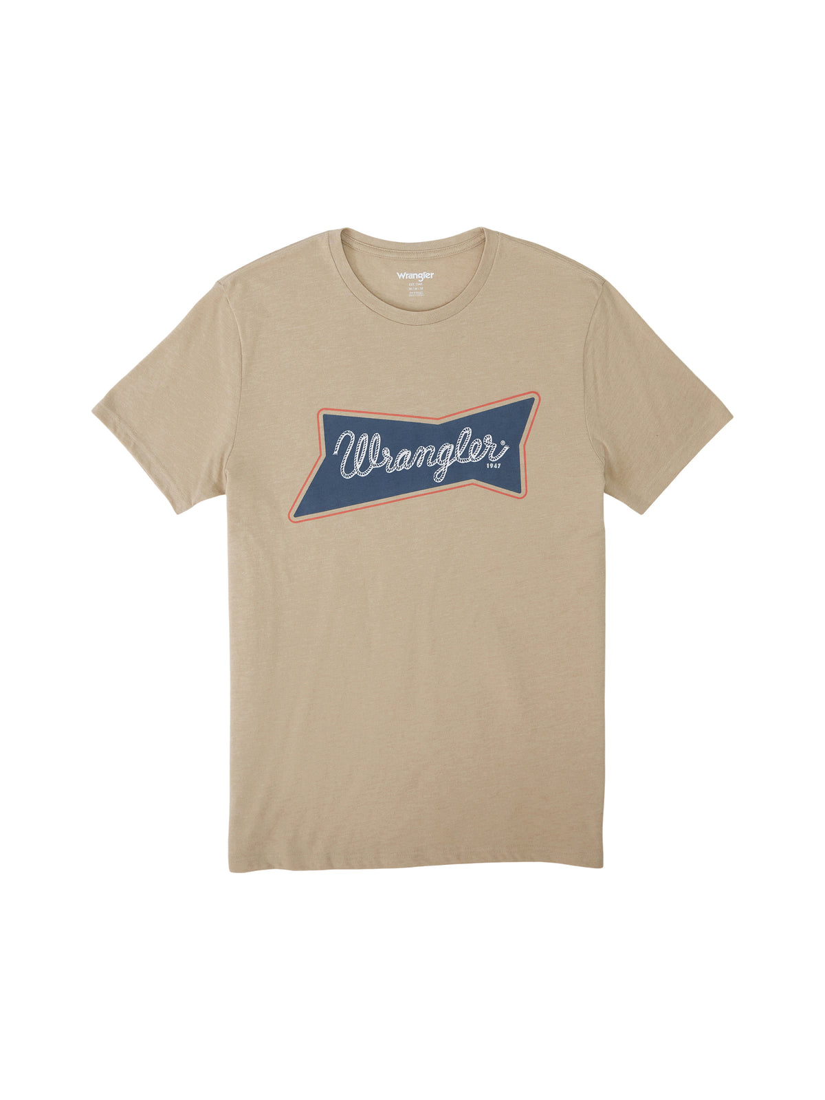 Wrangler Short Sleeve Logo Tee Trench Coat Heather