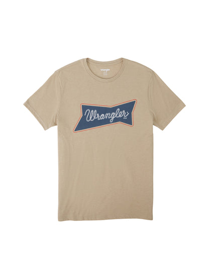 Wrangler Short Sleeve Logo Tee Trench Coat Heather