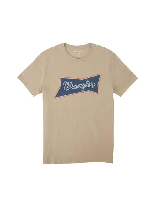 Wrangler Short Sleeve Logo Tee Trench Coat Heather