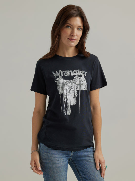 Wrangler Retro Short Sleeve Tee Jet Black