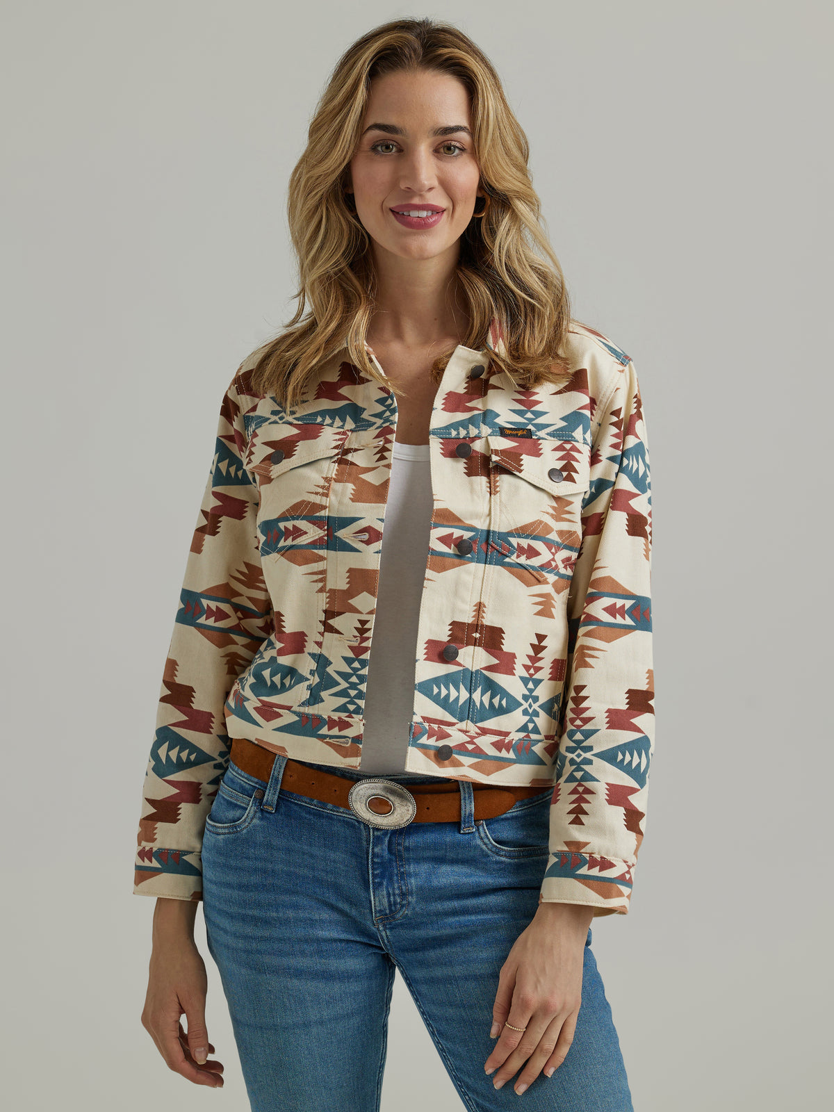 Wrangler Boyfriend Jacket Aztec