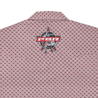 Wrangler PBR Long Sleeve Snap Shirt Red Rodeo