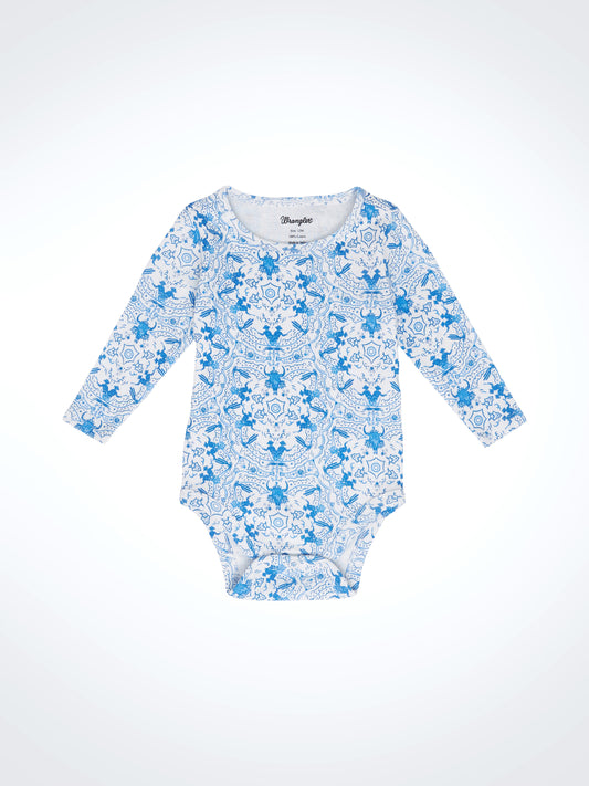 Wrangler Baby Bodysuit White/Blue