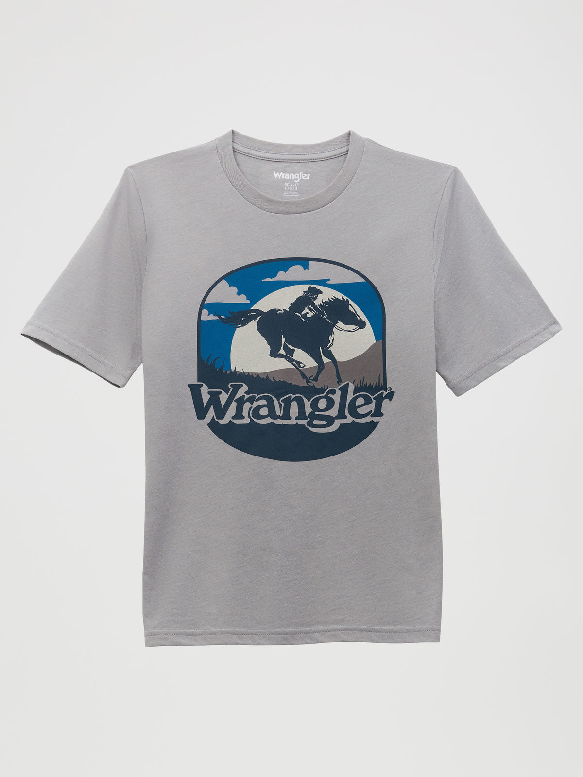 Wrangler Horse Tee Gray Heather