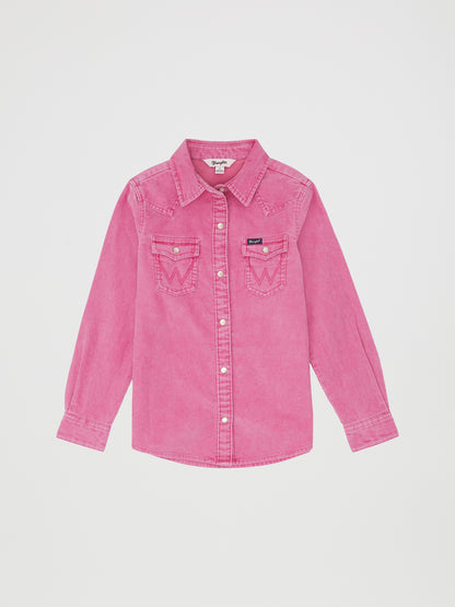 Wrangler Pink Corduroy Shirt