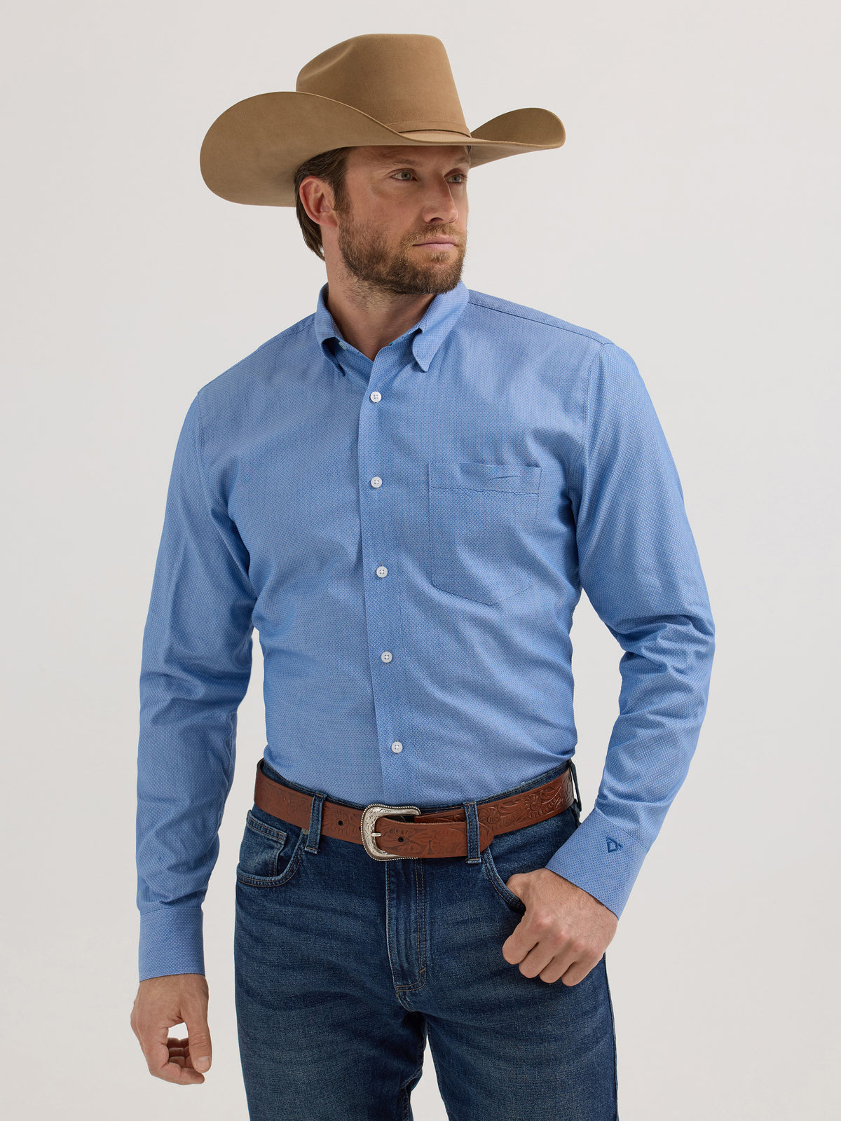 Wrangler X Cody Johnson Blue Shirt